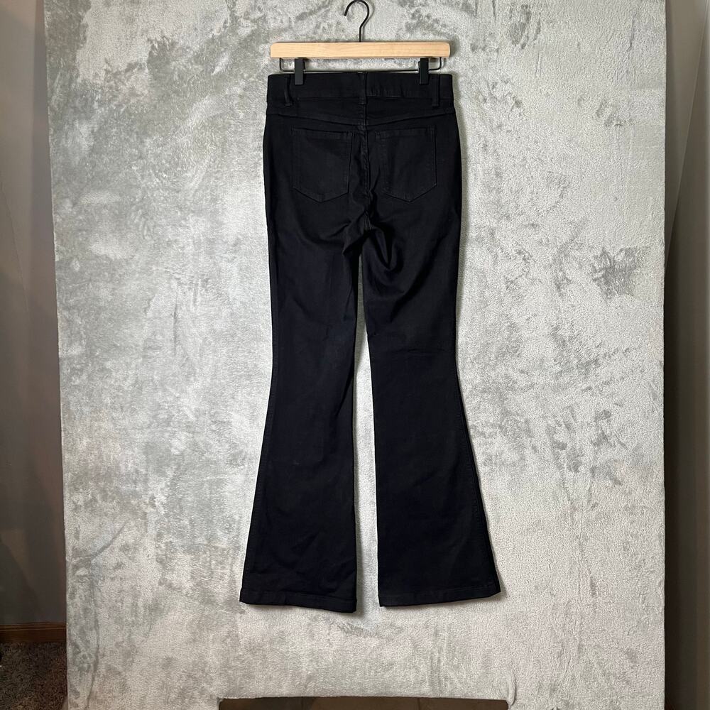 SPANX‎ Shape EveryWear Flare Jeans Black Size Small Pull On Flattering - Picture 3 of 7